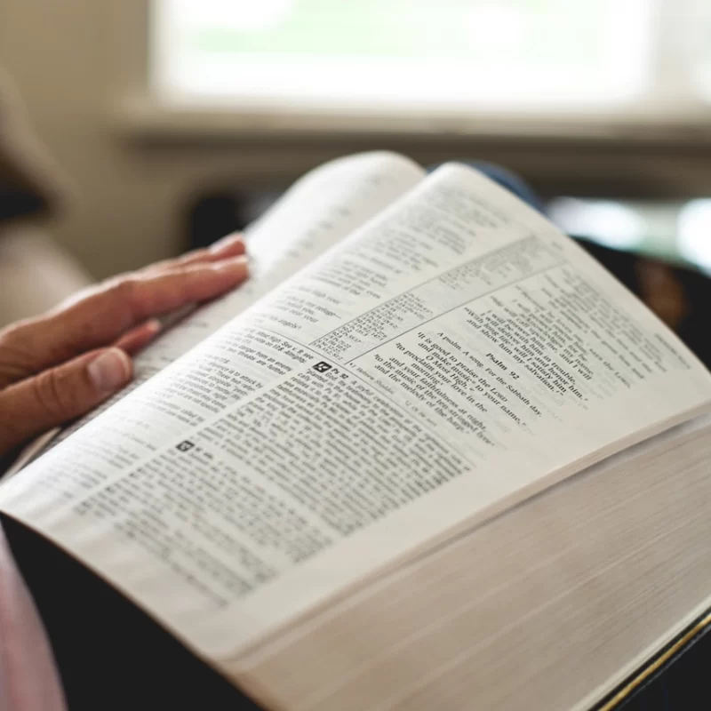 Mom reading bible
